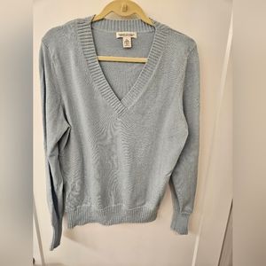 NWOT - Banana Republic Fine Merino Blend Powder Blue Sweater - Size XL